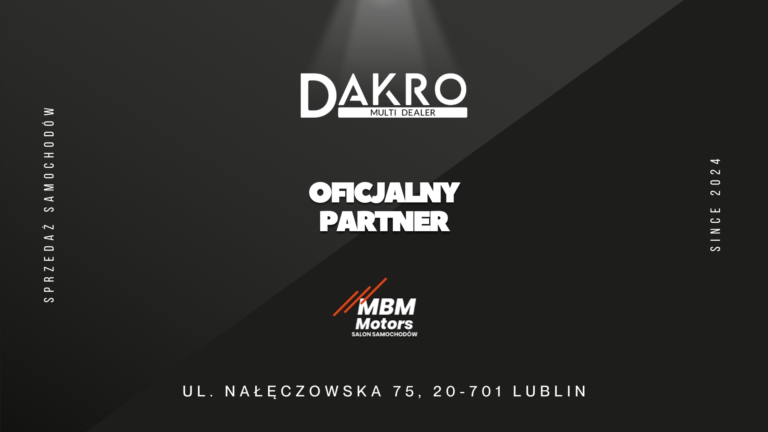 Read more about the article Dakro Multi Dealer nawiązuje współpracę z MBM Motors – nowoczesne pojazdy dostępne już teraz!