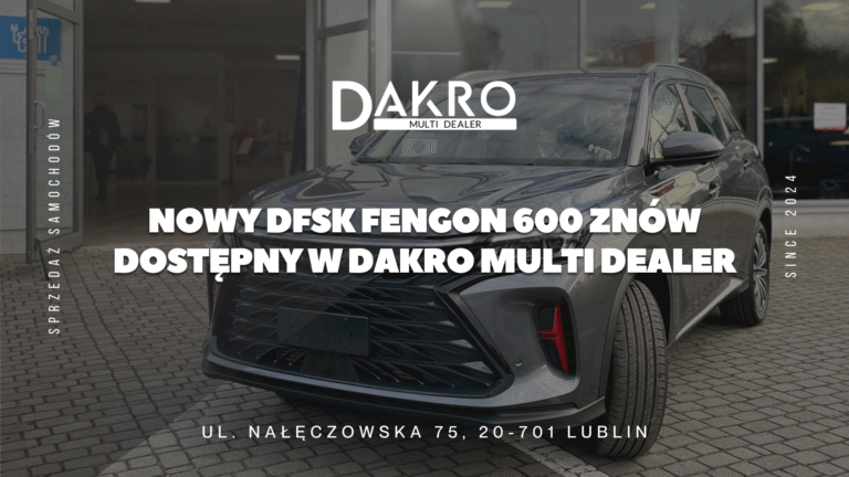Read more about the article Nowy DFSK Fengon 600 w Dakro Multi Dealer