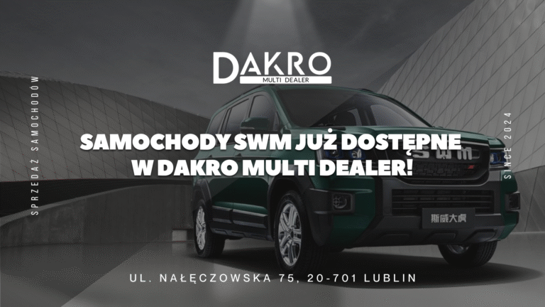 Read more about the article Samochody SWM w Polsce – nowa jakość w ofercie Dakro Multi Dealer