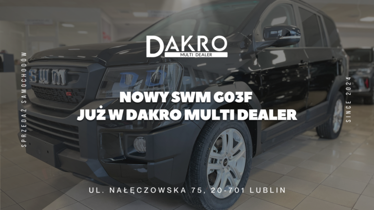 Read more about the article Nowy SWM G03F już w Dakro Multi Dealer