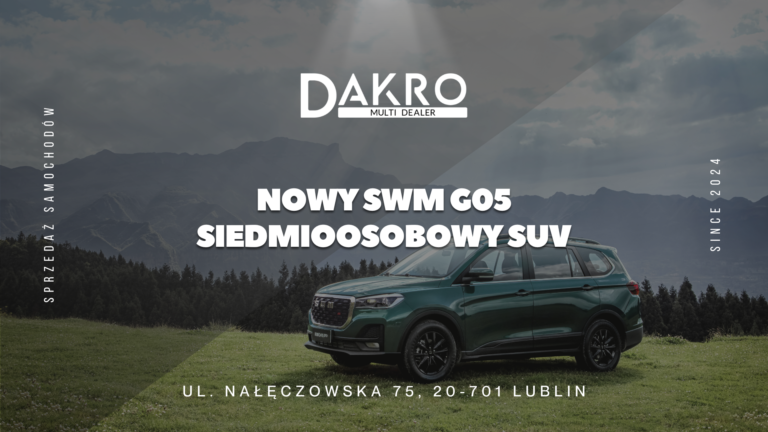 Read more about the article SWM G05: siedmioosobowy SUV, który łączy przestrzeń, komfort i rozsądną cenę