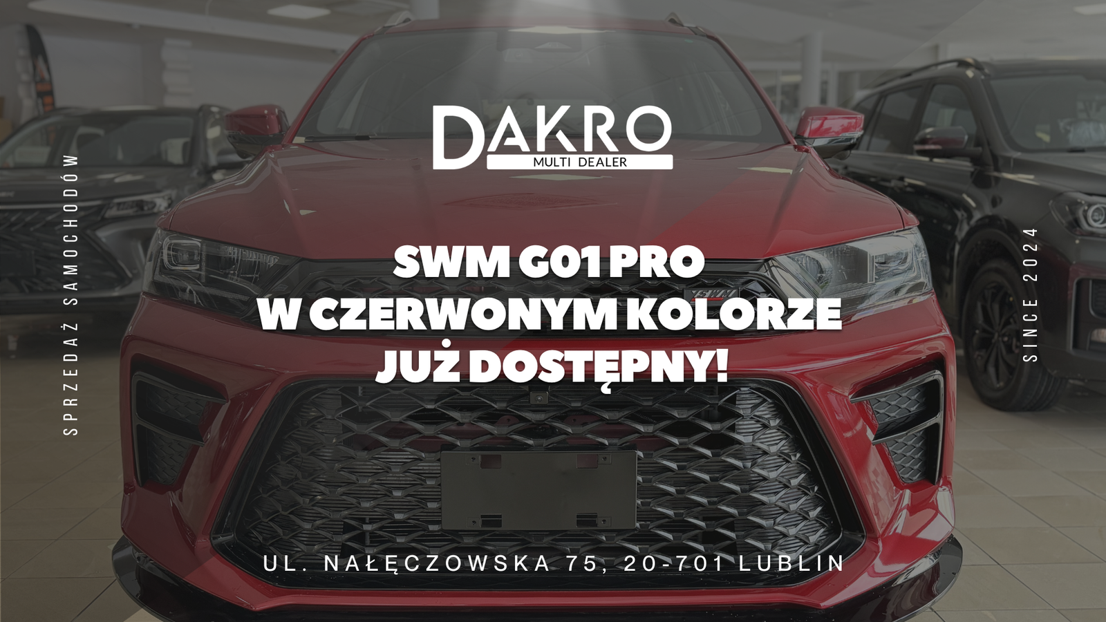 You are currently viewing Nowość w salonie Dakro Multi Dealer – SWM G01 Pro w czerwonym kolorze już dostępny!