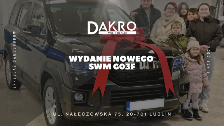 Read more about the article Uroczyste wydanie nowego SWM G03F – 7-osobowy SUV trafił do nowych właścicieli